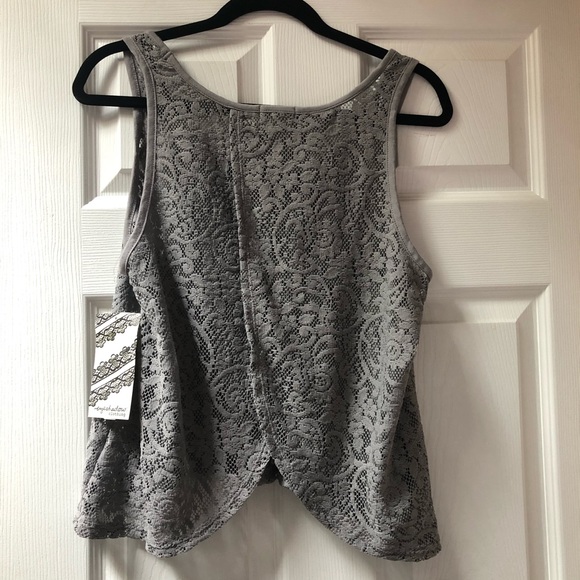 EYESHADOW WOMENS TANK TOP SLEEVELESS SHIRT LACE - Picture 2 of 4